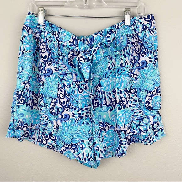 Lilly Pulitzer • Mylee Tie Front Shorts - Picture 2 of 7